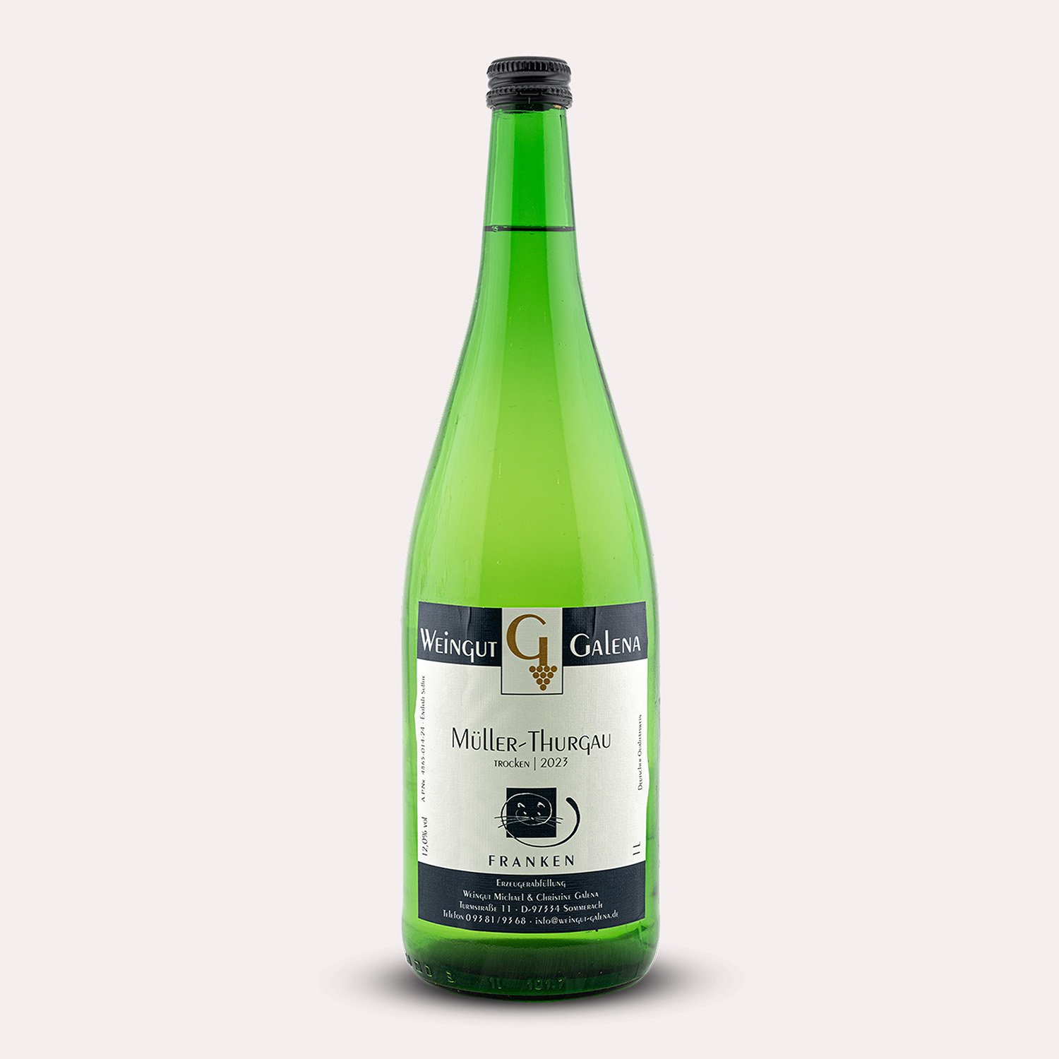 Flasche Müller-Thurgau trocken von Weingut Galena - Weißwein