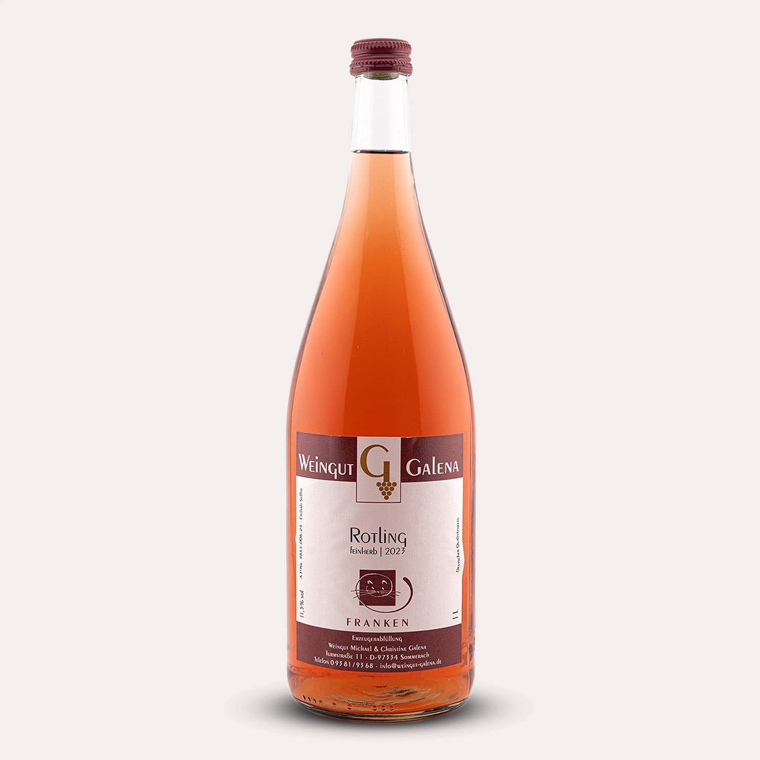 Flasche Rotling trocken von Weingut Galena - Roséwein