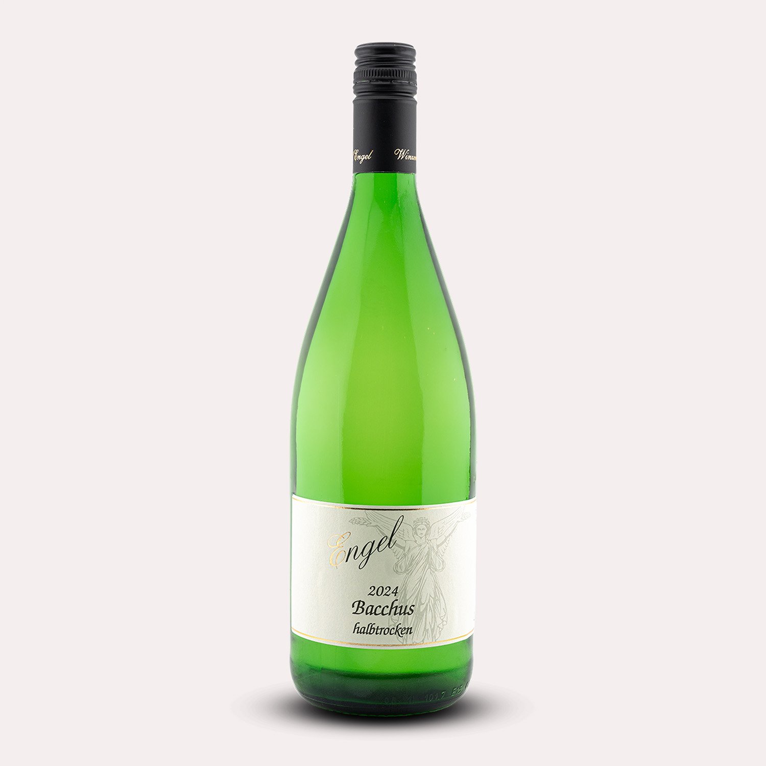 Flasche Bacchus halbtrocken von Winzerhof Engel - Weißwein