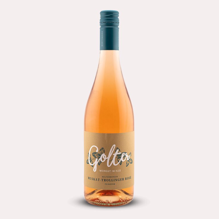 Flasche Muskat & Trollinger rosé von Weingut Golter - Roséwein