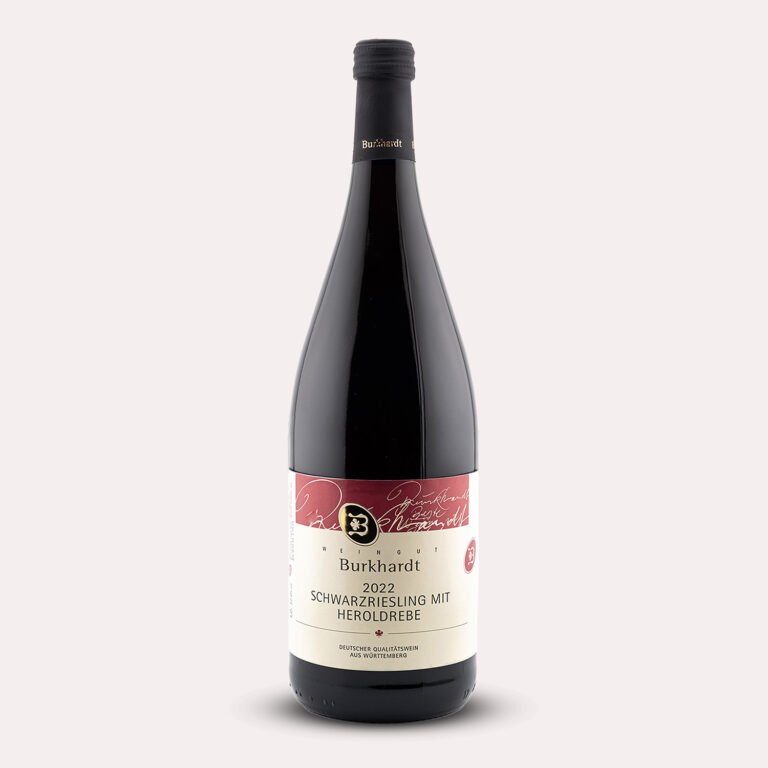 Flasche Schwarzriesling & Heroldrebe von Weingut Burkhardt - Rotwein