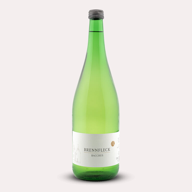 Flasche Bacchus halbtrocken von Weingut Brennfleck - Weißwein