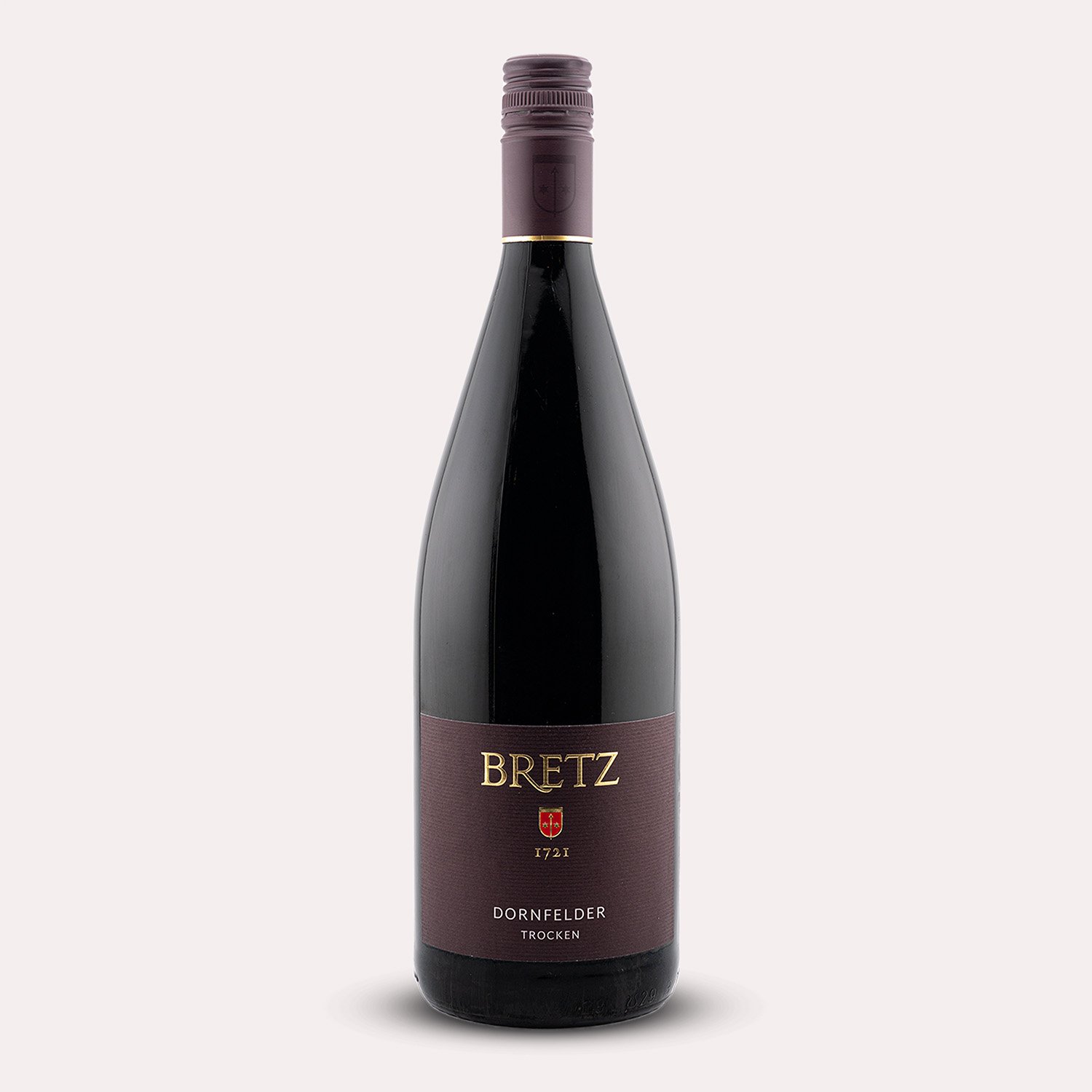 Flasche Dornfelder trocken von Weingut Bretz - Rotwein