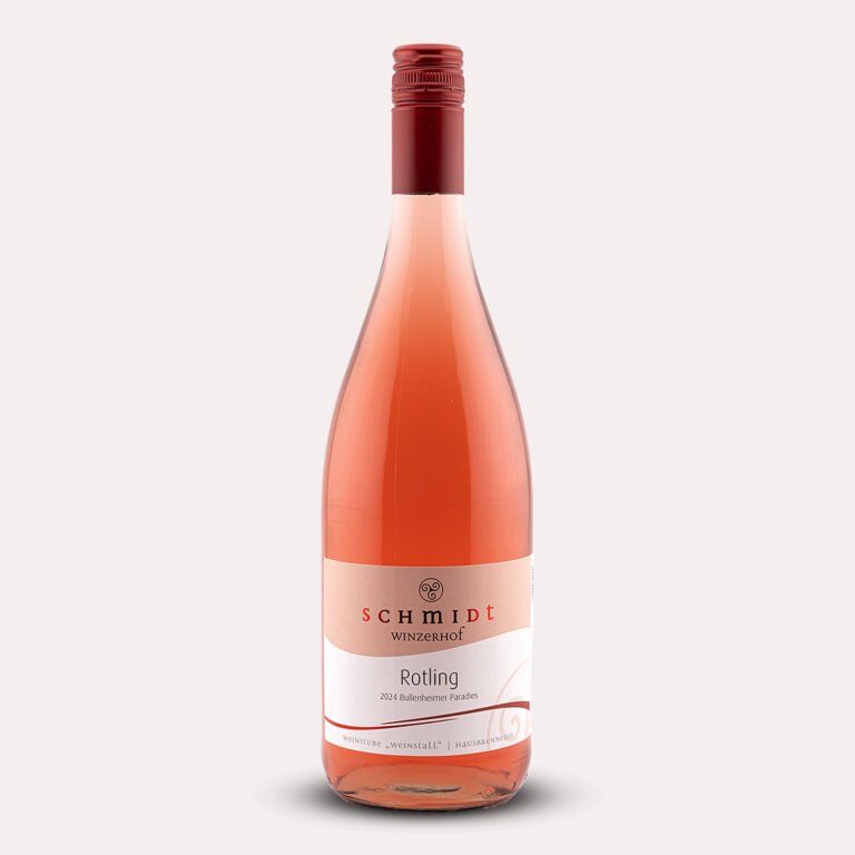 Flasche Rotling halbtrocken von Schmidt Winzerhof - Roséwein