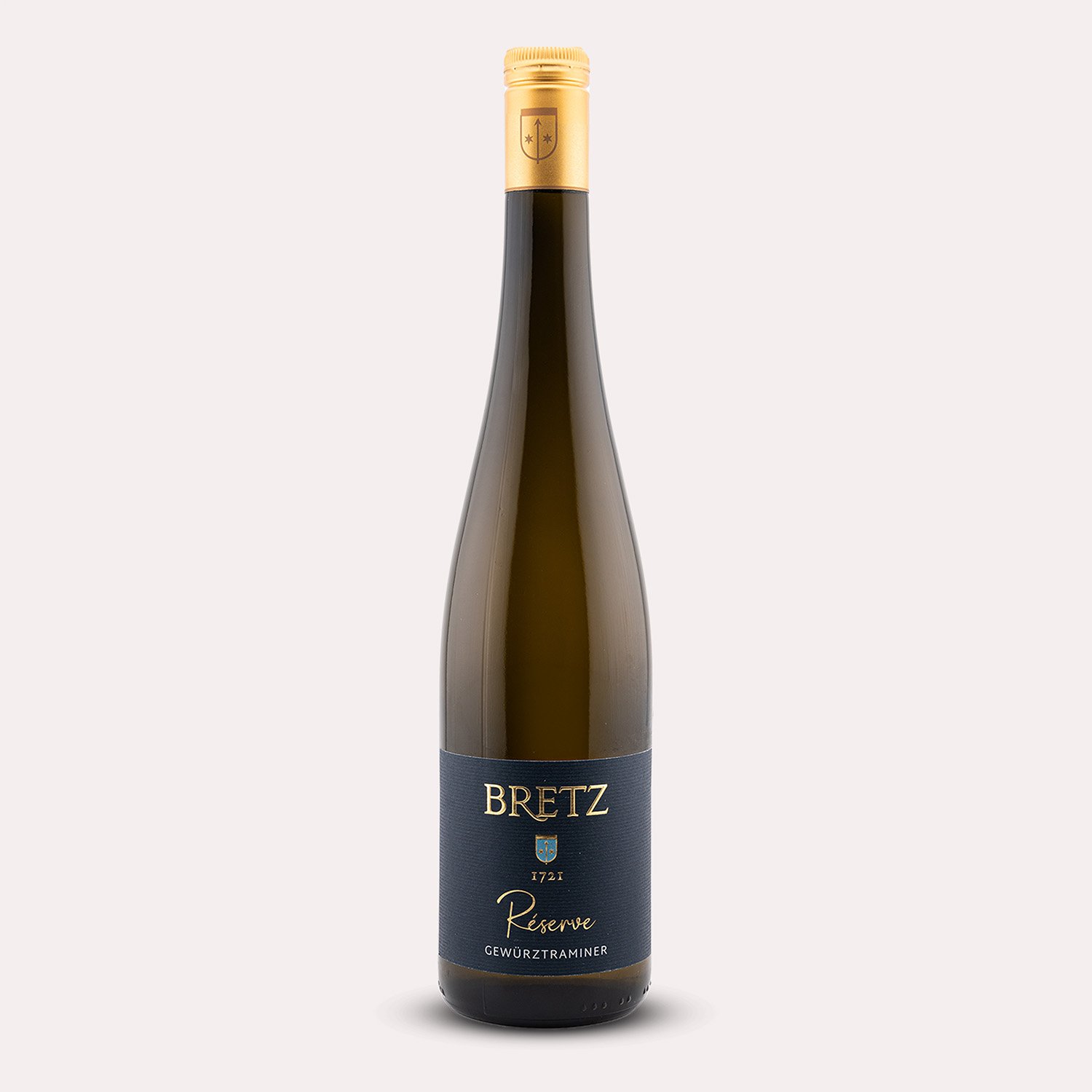 Flasche Gewürztraminer Reservé trocken von Weingut Bretz - Weißwein