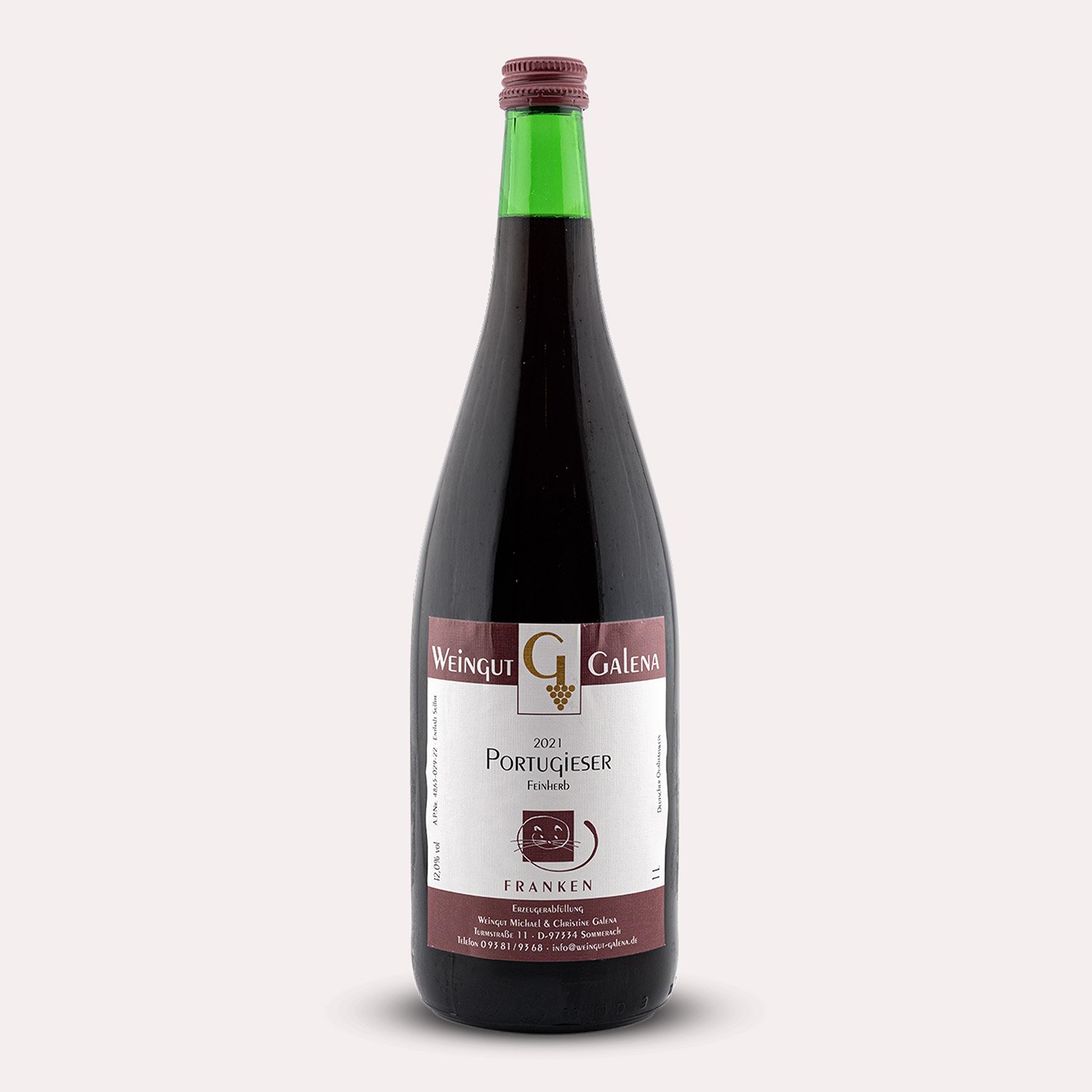 Flasche Portugieser feinherb von Weingut Galena - Rotwein